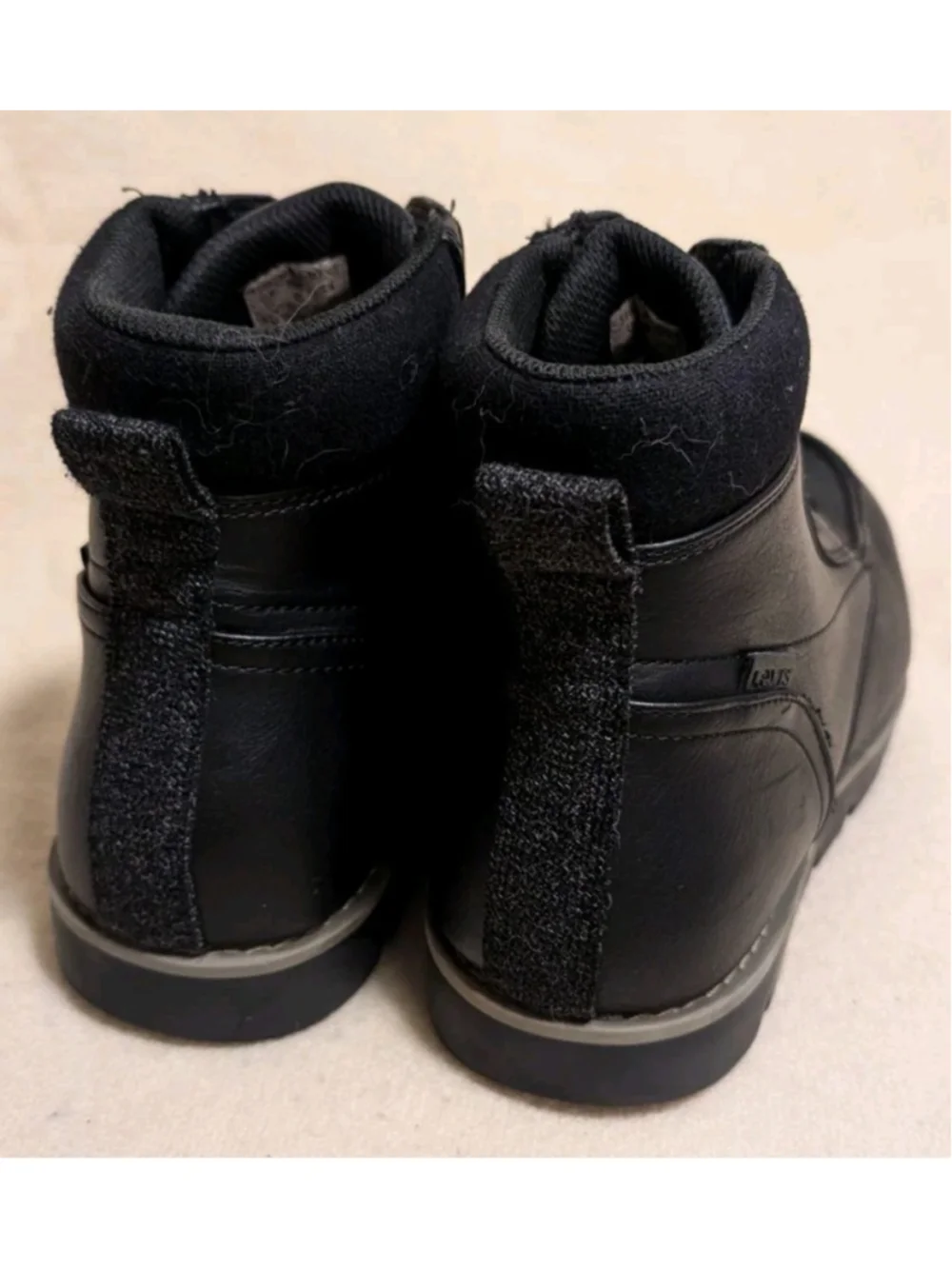 Levi's Mens Black Dean Moc Toe Lace Up Ankle Size 11 Boots F60